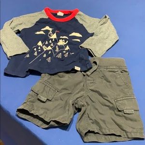 Bundle Long Sleeve Tee and Cargo Shorts